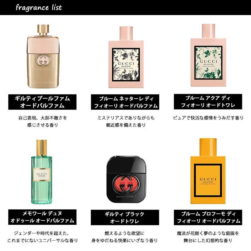 香水 グッチ GUCCI レディース アトマイザー 選べる2本セット 各1.5ml