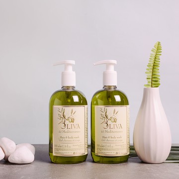 艾格尼allegrini oliva 地中海橄欖髮膚清潔露 500ml 2入組