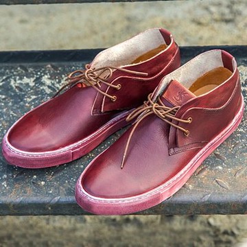 短靴真皮繫帶靴子-擦色做舊休閒百搭男靴2色73kk47【獨家進口】【米蘭精品】