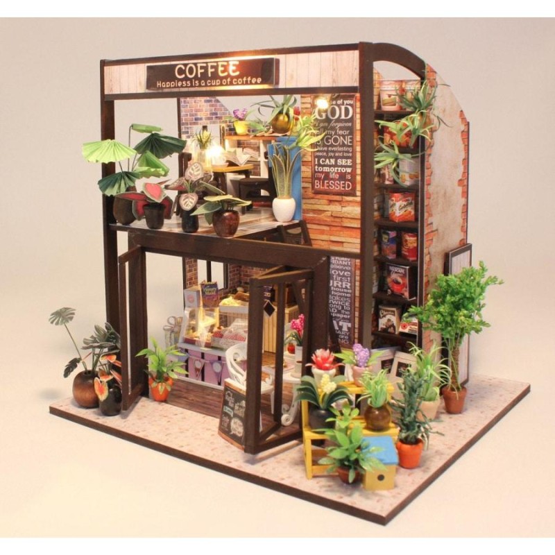ミニチュア 2階席のあるカフェ ドールハウス ミニチュア 2階席のあるカフェ ドールハウス - メルカリ