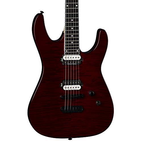 Dean Guitars MD 24 Select String Flame Top Electric Guitar, Right, Trans Cherry (MD 24 FM TCH)