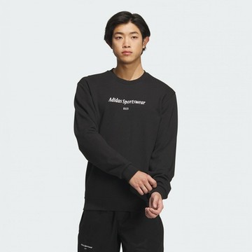 adidas 愛迪達 上衣 男款 長袖上衣 運動 亞規 ST GF GFX CREW 黑 IQ1369