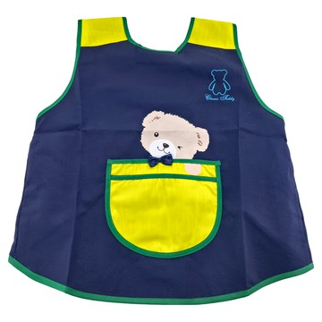 經典泰迪熊 輕便圍兜 - 深藍色 - 4號  1件