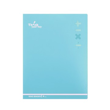 DaTaBanK 三田文具 A4 加減乘除 小4孔資料夾 31*25.5*2.5cm  藍色  1組