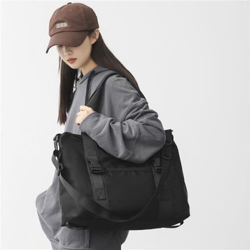 大容量單肩包女高級感時尚百搭手提牛津布大學生旅行防水斜挎背包