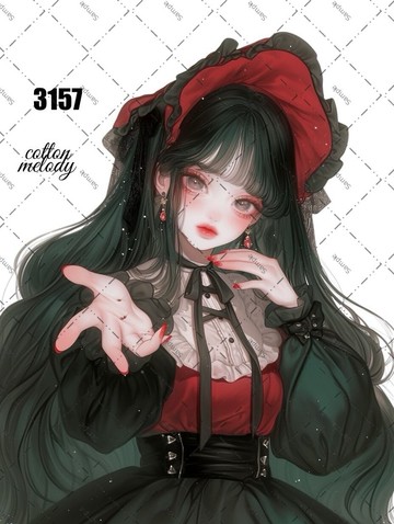 original sticker no.3157 人物貼紙 原創貼紙 原創人物貼紙 裝飾貼紙 cotton melody