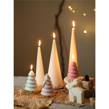 CHICROSE馬卡龍色系餐桌室內櫥窗家居生日聚會展示裝飾蠟燭可定制