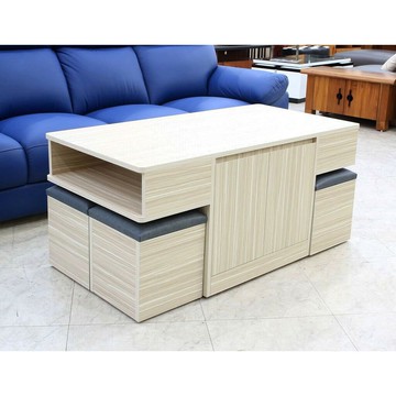 【歐風別館】星宇白雪杉茶几含四腳椅【基隆至台中免運費】