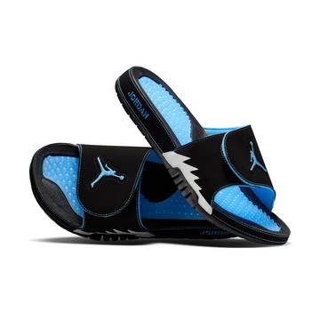 NIKE JORDAN HYDRO V RETRO 男鞋 拖鞋 男鞋 運動 喬丹 舒適 魔鬼氈 藍黑-555501004