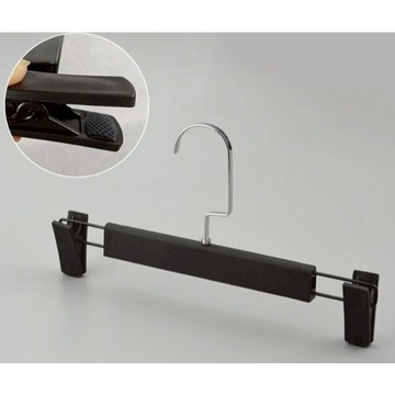 黑色扁鉤褲夾10入 黑色褲夾 曬衣架 收納架 衣夾 裙夾 褲架 黑色褲架 褲夾 衣架 衣夾 鐵褲夾