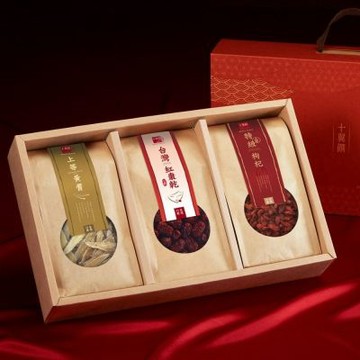 【十翼饌】氣旺納福養生元氣禮盒x3盒入 附提袋(春節/伴手禮/過年/送禮/中秋)