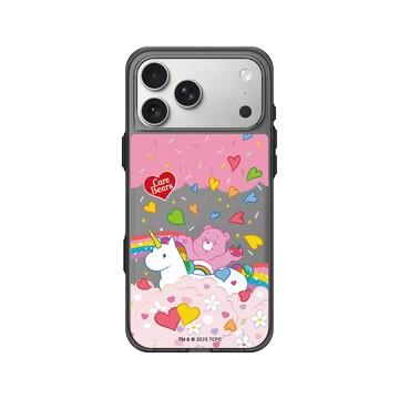 iPhone 17 Pro Max Clear (相機按鈕) 酷墨灰 - Care Bears - 熊與獨角獸