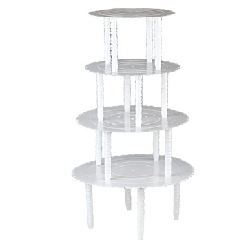 4層塑膠蛋糕塔 4入 1組  9/ 10/ 12/ 14/