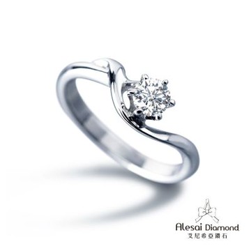 Alesai 艾尼希亞鑽石 30分 D/VVS1 鑽戒 3EX車工 培育鑽石