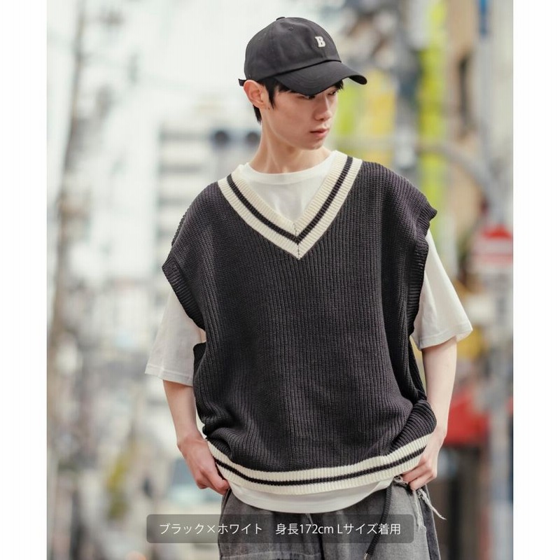 DIESEL ニットベスト XS チェーンアクセ付 210.jpg