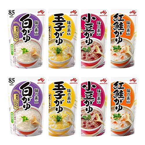 味の素KK　おかゆ　白がゆ250g、玉子がゆ250g、梅がゆ250g、紅鮭がゆ250g　　各2個セット