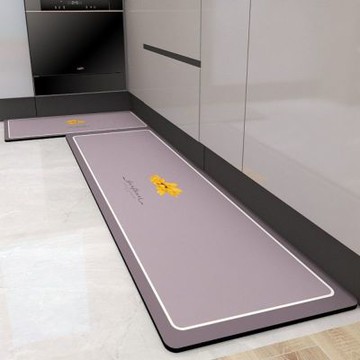 矽藻泥廚房地墊防滑防油吸水墊 門口耐臟腳墊 防水家用免洗可擦地毯50*90cm