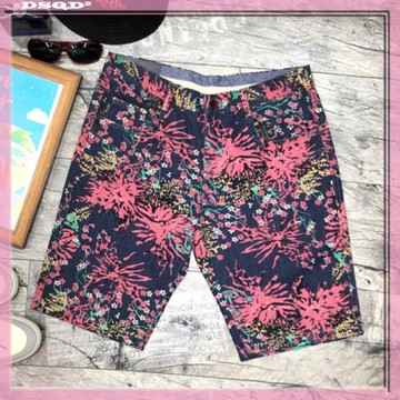 夏季港風歐美牛仔短褲男潮牌ins韓版直筒中褲男士薄款休閑五分褲