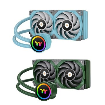 【獨家！最高10%回饋】Thermaltake 曜越 鋼影 TOUGHLIQUID 240 ARGB Sync 松石綠/競速綠 一體式水冷散熱器