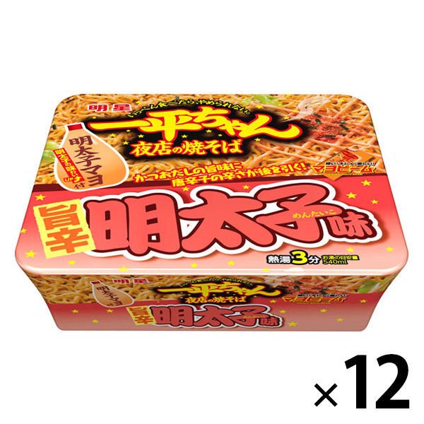 明星食品明星　一平ちゃん夜店の焼そば　醤油バター明太子味 12個