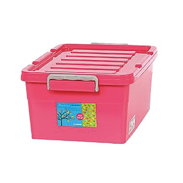 KEYWAY亮彩整理箱/KV35/33.5L/桃紅