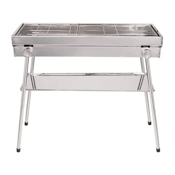 HIKARI 日光生活 不鏽鋼特大烤肉架  展開85 x 33 x 70cm 收納77 x 28 x 16cm  1組