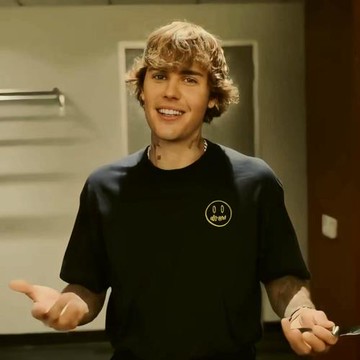 DREW比伯同款小眾潮牌夏季百搭休閑笑臉LOGO刺繡寬松純棉短袖T恤