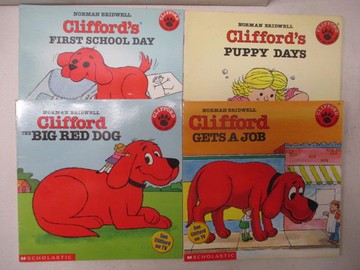 【書寶二手書T9／少年童書_SWA】Clifford's Puppy Days_Gets a Job等_4本合售