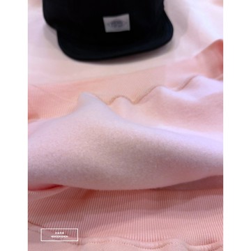 E7th.厚磅經典單色刷毛帽T(E724062510)-粉