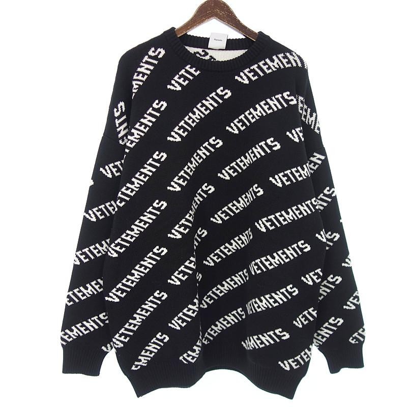 ヴェトモン/VETEMENTS 22SS AllOver Logo Jacquard Knit ニット