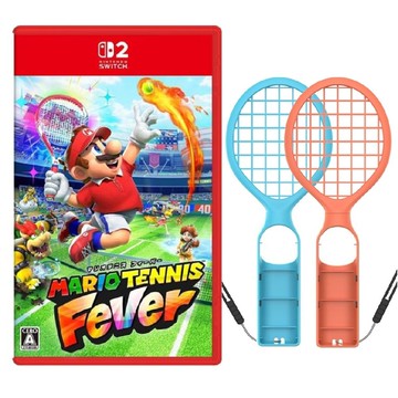 【Nintendo 任天堂】NS2 Switch 2 瑪利歐網球 狂熱 中文版(國際版) + 網球拍 組合
