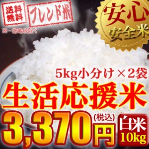 生活応援米 ブレンド米 10kg(5kg×2個) 国内産複数原料米  送料無料 ※一部地域を除く