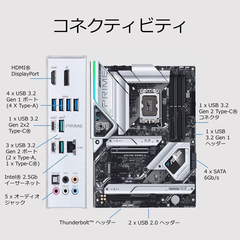 マザーボード ASUS INTEL 第12世代CPU(LGA1700)対応 Z690 チップセット