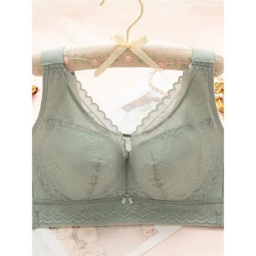 大胸顯小內衣女薄款全罩杯調整型加寬肩帶收副乳防下垂大碼文胸罩