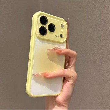 【秒變17Pro】漸變炫彩 水晶玻璃大視窗 防摔殼 用於iPhone17 i16 手機殼 i15 i14 i13 防震