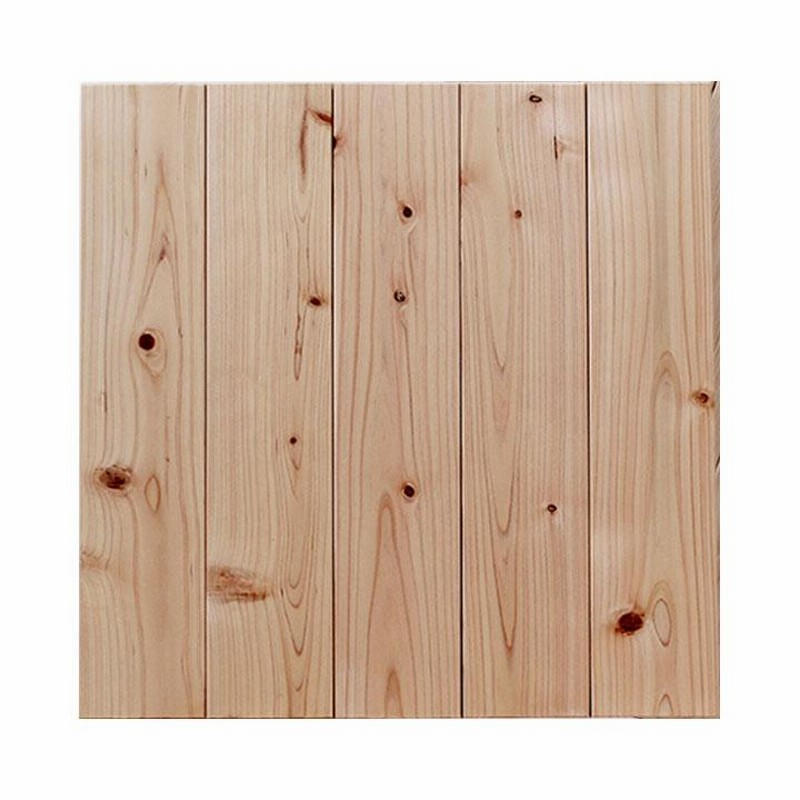 DIY簡単敷くだけ！ひのきフロアタイル 節なし 6畳用 敷く フロア タイルの