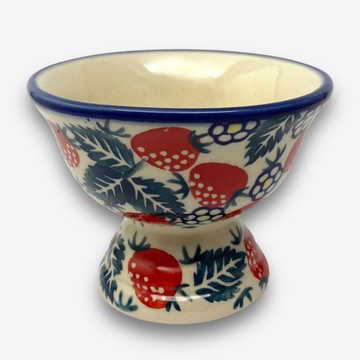 波蘭手繪手工陶-冰淇淋碗 點心碗 置物碗 10cm 野莓花園系列