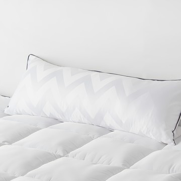 拉波姆 精緻長抱枕  100 x 38cm  白色