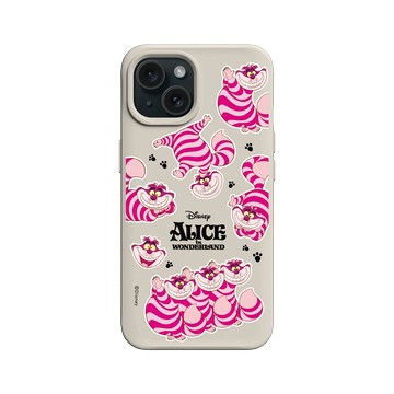 iPhone 15 SolidX 貝殼灰 - 迪士尼-經典系列 Disney Classics - 愛麗絲夢遊仙境 Alice in Wonderland - The Cheshire Cat