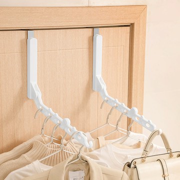 免鑽釘6孔門後折疊晾衣架-3入 單一規格