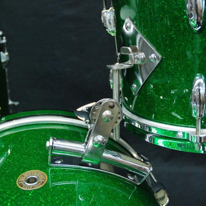 希少！Vintage Gretsch 60’sラウンドバッジ18  12  14 Green Glitter