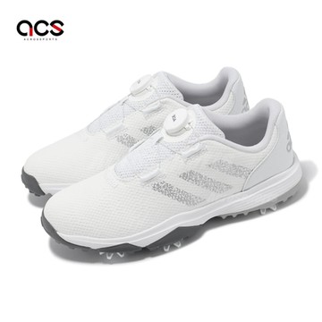 adidas 高爾夫球鞋 JR Codechaos 22 BOA 大童 女鞋 白 灰 抓地 緩衝 旋鈕鞋帶 愛迪達 GX3945