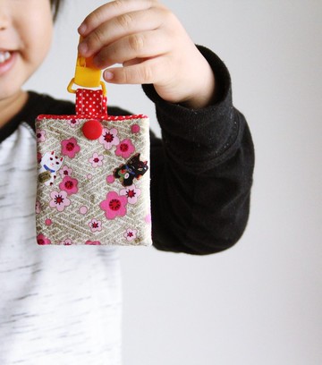 文青風平安符小袋 簡單愛 收納袋 御守 棉麻布料 方便夾 戴平安 求姻緣