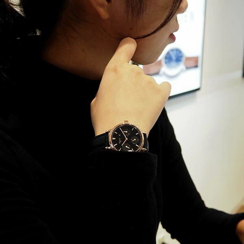 agnes b. アニエスベー SAM サム レディース ブラック ピンクゴールド 