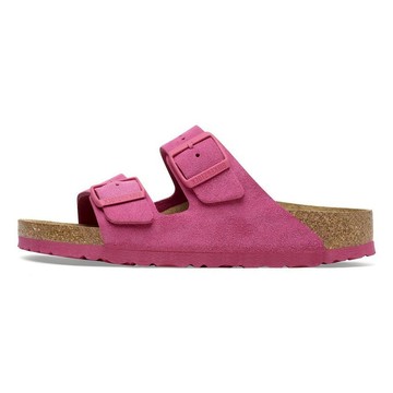 (WMNS) Birkenstock Arizona Suede Leather Sandals 'Fuchsia Tulip'