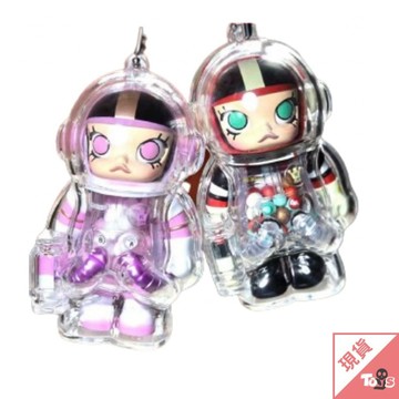 （現貨）SPACE MOLLY 100% 展示盒 壓克力鑰匙扣 盒玩 正版 盲抽 轉蛋 盒抽 鑰匙圈 玩具有毒