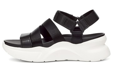 WMNS UGG LA CLOUD COLLECTION SPORTS SANDALS BLACK WHITE