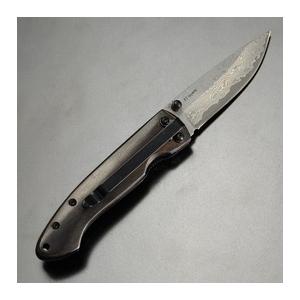 BOKER PLUS 折りたたみナイフ Damascus Gent II ダマスカス鋼 ライナーロック式 01BO102DAM