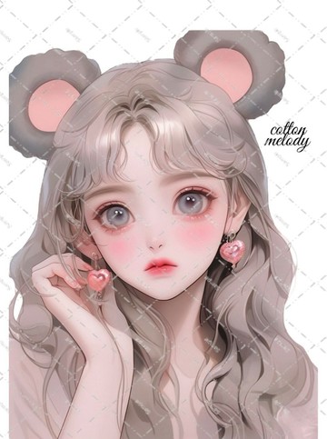 original sticker no.214 人物貼紙 原創貼紙 人物貼紙 女孩貼紙 原創人物貼紙