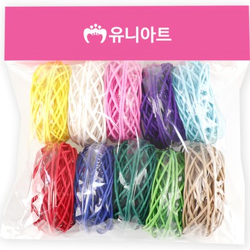 Uniart 彩色紙繩 10色組  1組  紙繩 10色